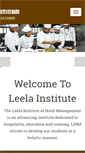 Mobile Screenshot of leelainstitute.com